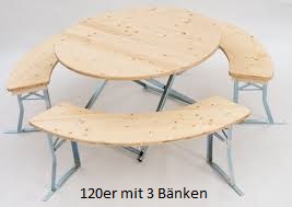 Partygarnitur 120er 3 Bnke Home