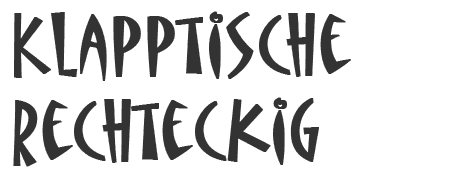 font klapptische rechteckig